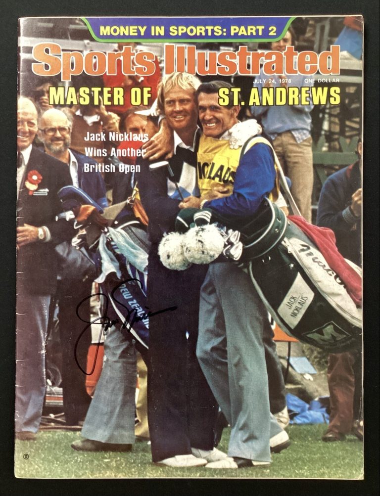 Jack Nicklaus Signed Sports Illustrated 7/24/78 No Label Golf HOF PGA Master JSA