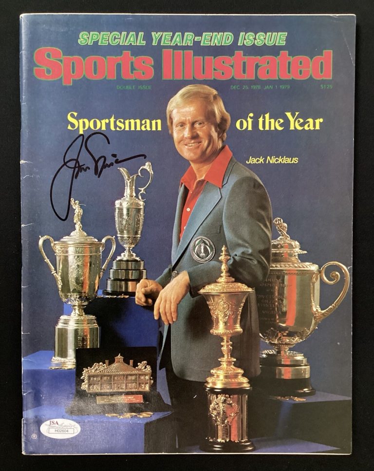 Jack Nicklaus Signed Sports Illustrated 12/25/78 NoLabel Golf SOY HOF Master JSA