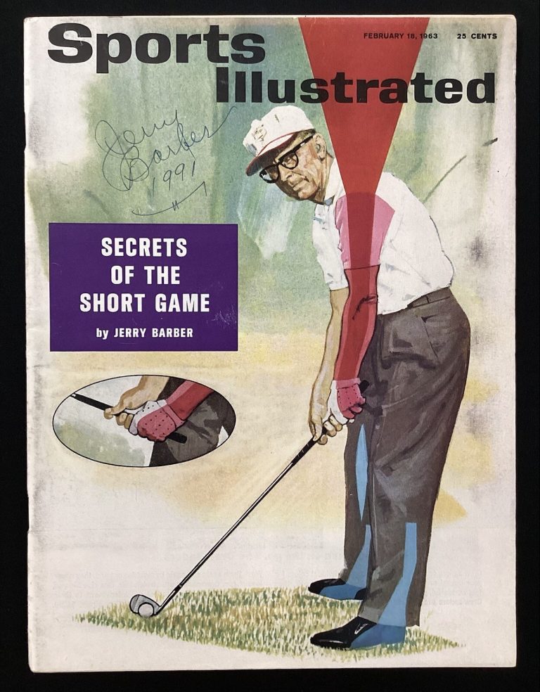 Jerry Barber Signed Sports Illustrated Mag 2/18/63 No Label Golf PGA Masters JSA