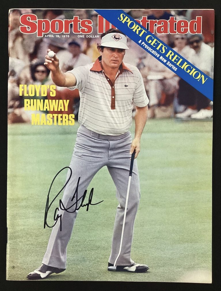Ray Floyd Signed Sports Illustrated 4/19/76 No Label Golf HOF Masters Auto JSA