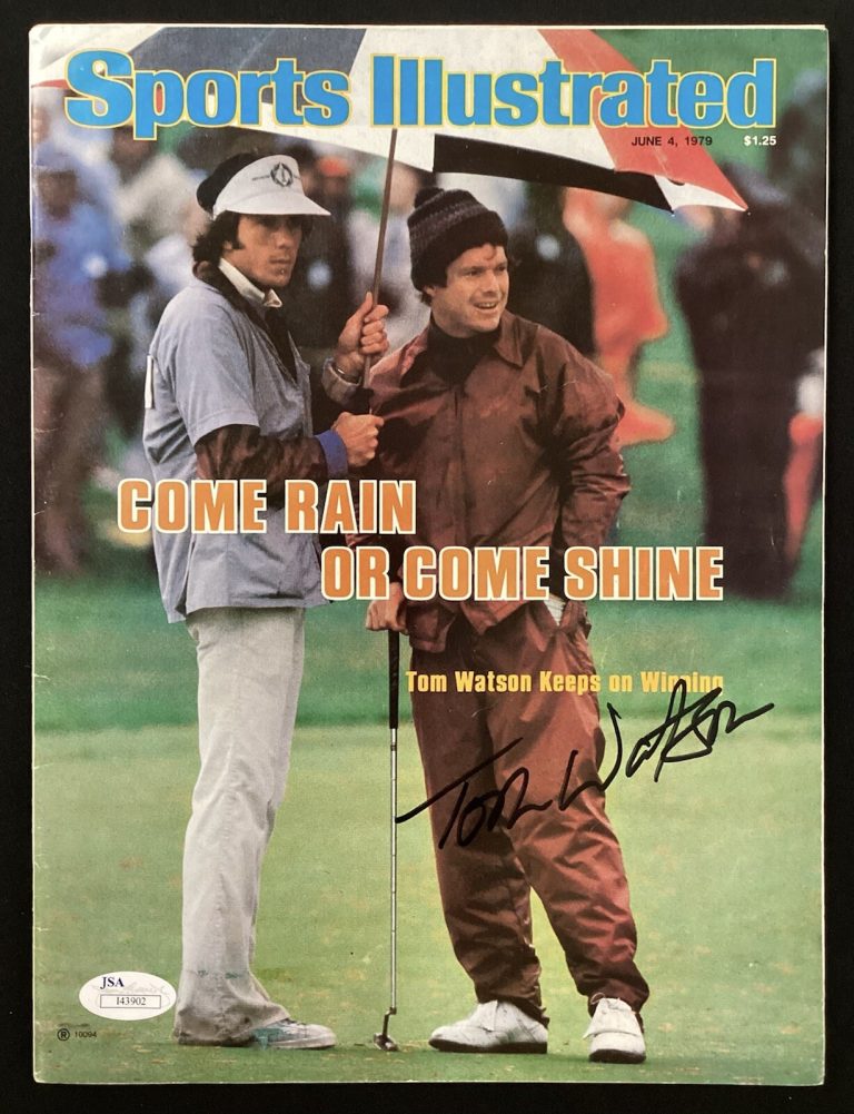 Tom Watson Signed Sports Illustrated 6/4/79 NoLabel Golf PGA Masters Auto JSA