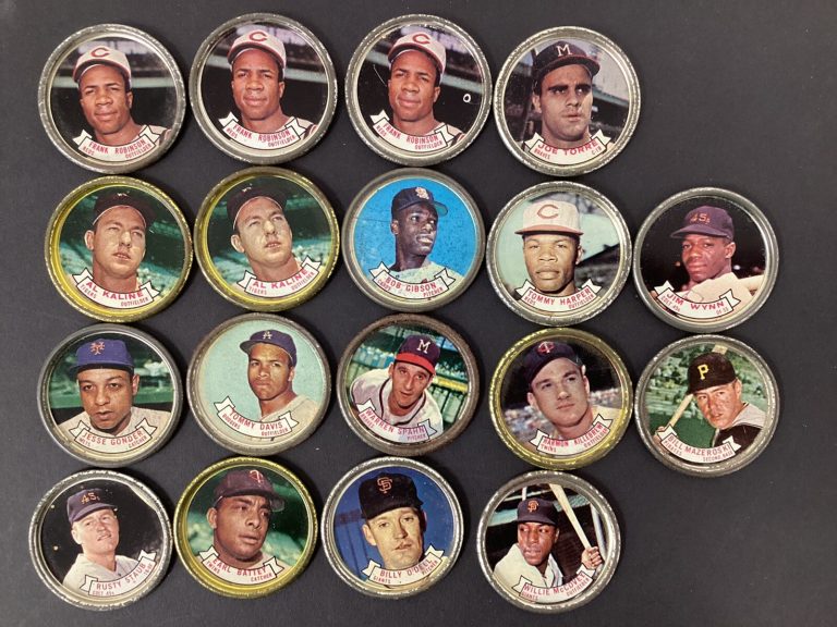 1964 All Stars Topps Baseball Coins Lot of 18 Staub Robinson Torre Gibson Kaline