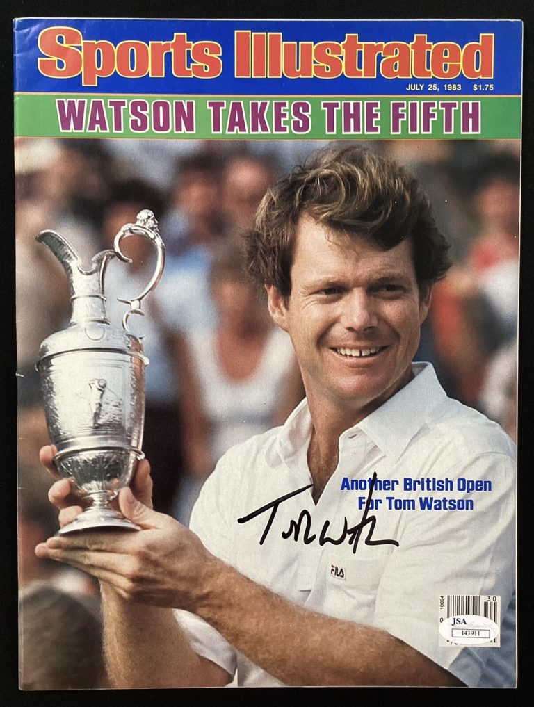Tom Watson Signed Sports Illustrated 7/25/83 No Label Golf PGA Masters Auto JSA