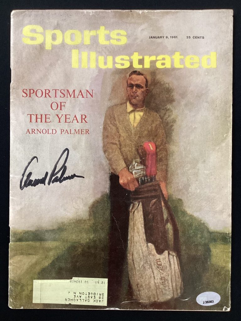 Arnold Palmer Signed Sports Illustrated 1/9/61 Golf HOF Masters PGA Auto PSA/DNA