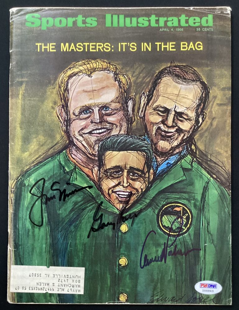 Arnold Palmer Signed Sports Illustrated 4/4/66 Jack Nicklaus Player Auto PSA/DNA