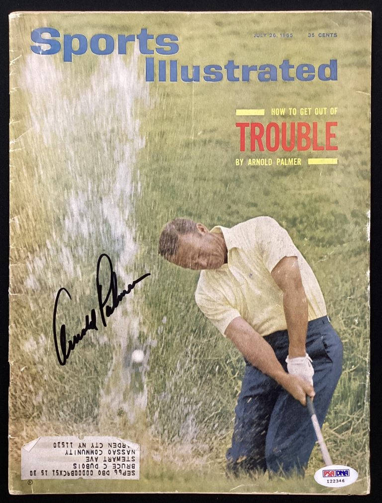 Arnold Palmer Signed Sports Illustrated 7/26/65 Golf HOF Master PGA Auto PSA/DNA