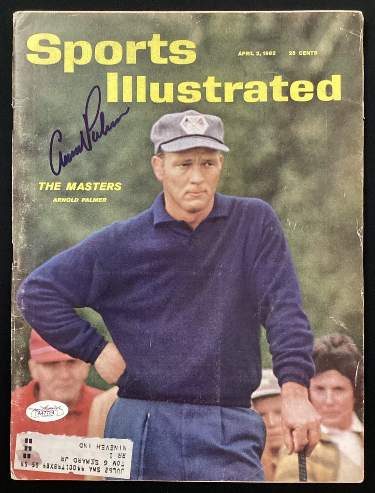 Arnold Palmer Signed Sports Illustrated 4/2/62 Golf HOF Masters PGA Auto PSA/DNA