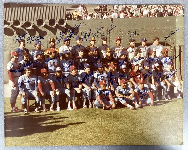 1983 National League All Stars Signed Photo 16x20 G Carter J Torre +34 Autos JSA