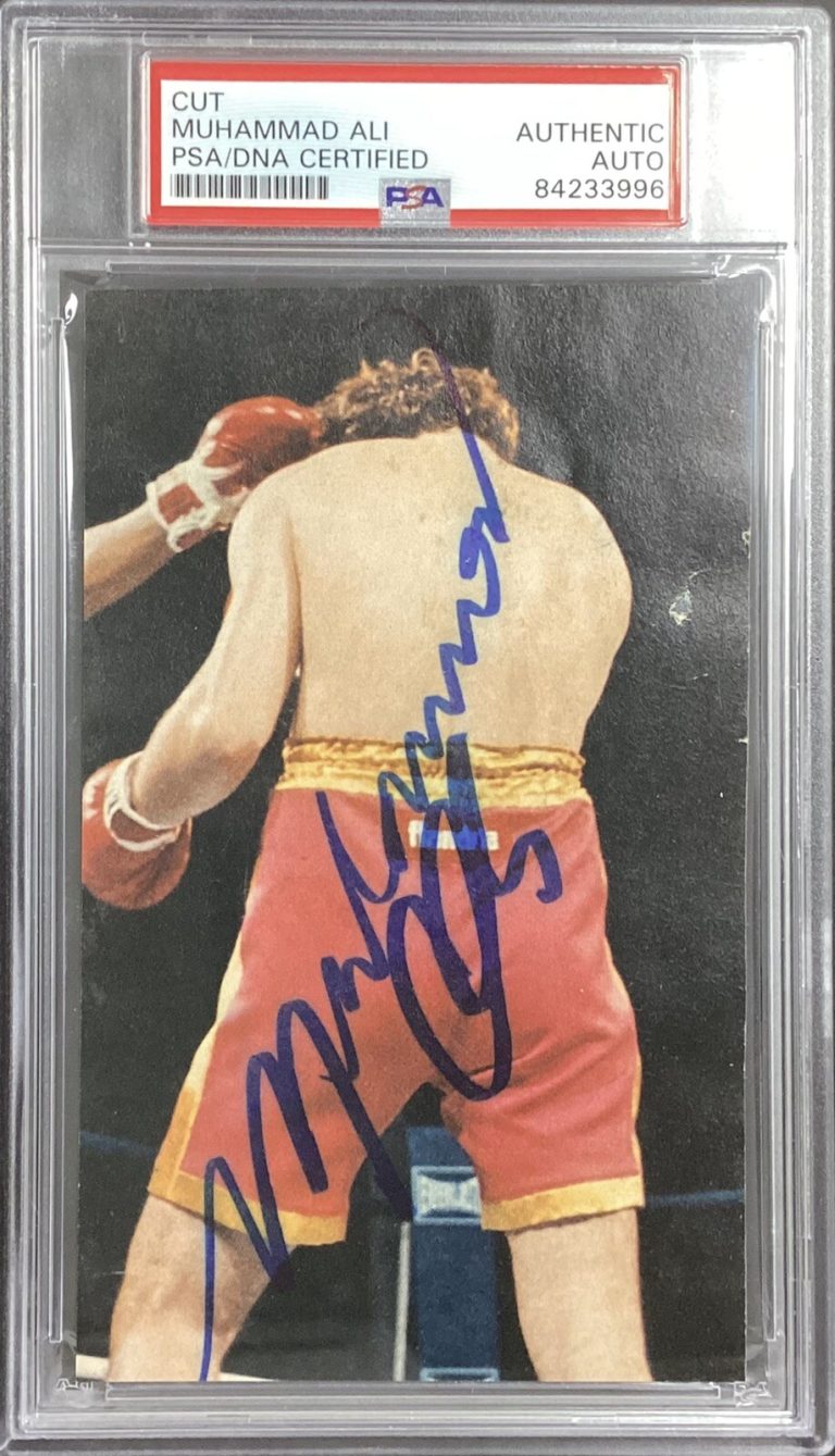 Muhammad Ali Signed Cut Vintage Full Sig Autograph Greatest Boxing Champ PSA/DNA