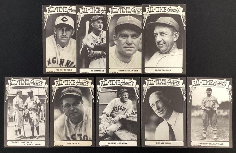 1973 TCMA All Time Greats Lot of 9 Vintage Baseball Postcards Babe Ruth Jim Foxx