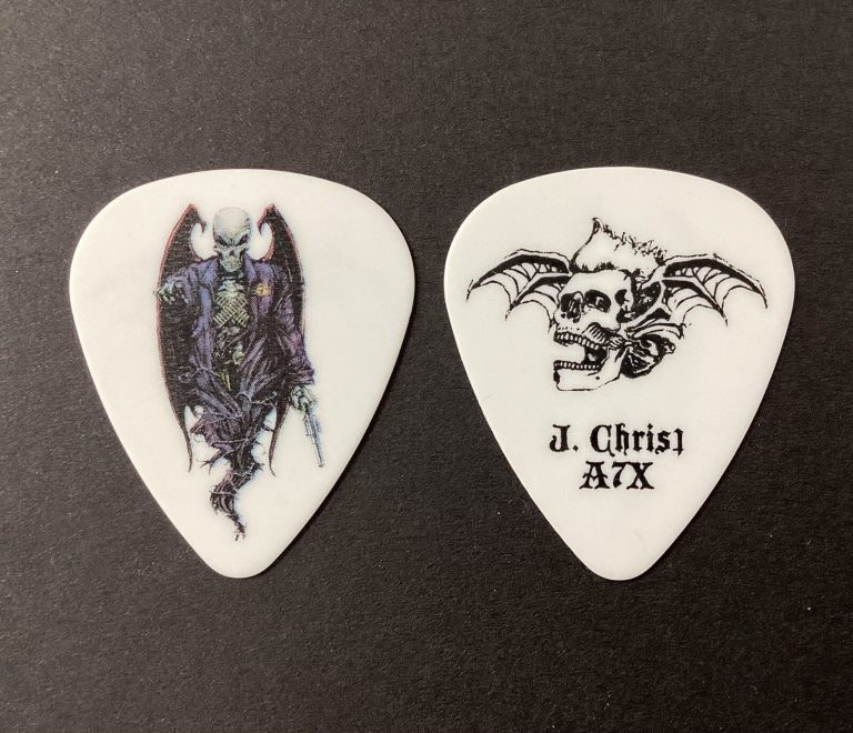 Avenged Sevenfold A7X Guitar Pick Johnny Christ Concert Model 2010 NightmareTour