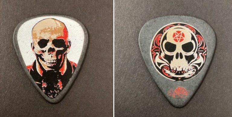 ANTHRAX Guitar Pick Tortex Black Skull Scott Ian 2006 Reunion Tour Concert Model