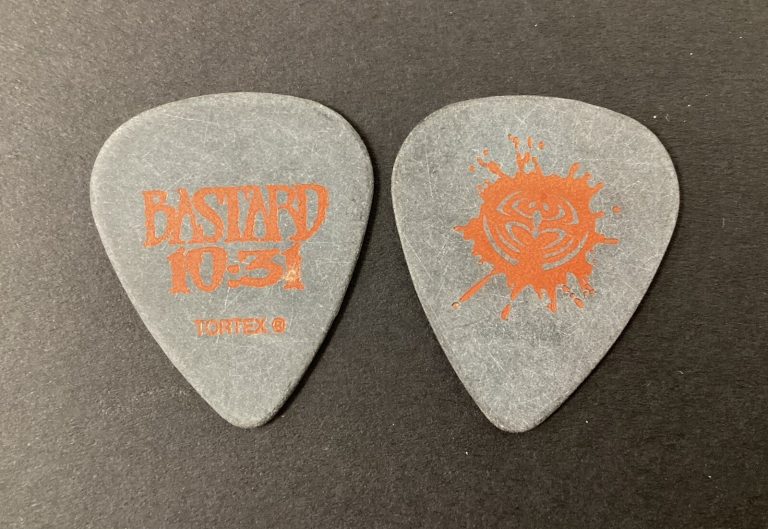 Bastard Guitar Pick 2001 Love Bjelland Crosley Model Nonpoint Logo 10:31 RARE