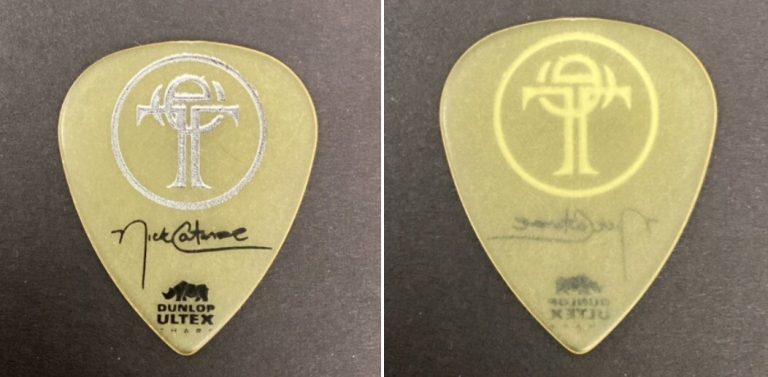 Black Label Society Guitar Pick Nick Catanese Model Clear Yellow BLS 2012 Tour