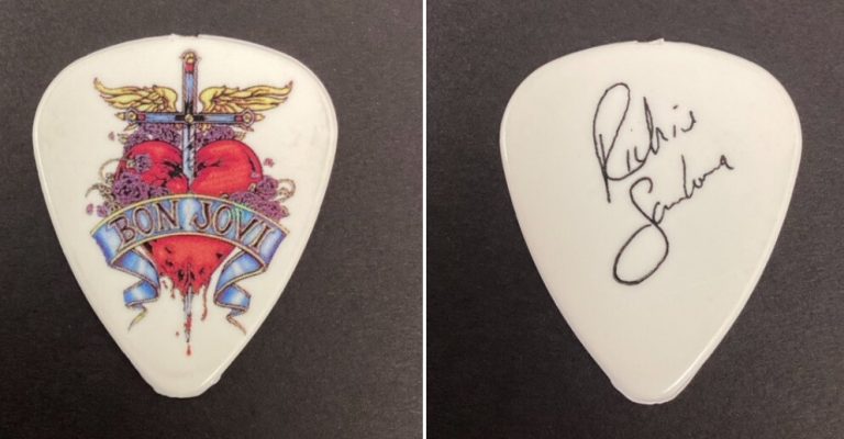 BON JOVI Guitar Pick 2007-08 Lost Highway Tour Richie Sambora Custom Sig Model