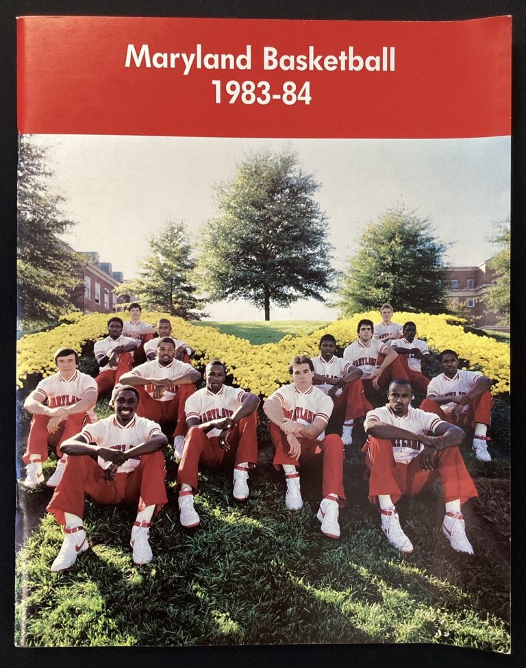 1983-84 Maryland Basketball Yearbook Terrapins Len Bias ACC Atlantic Coast POY
