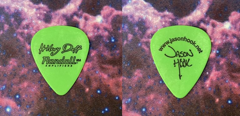 Hilary Duff Guitar Pick Jason Hook 5FDP Punch Custom Sig Model 2005 Wanted Tour