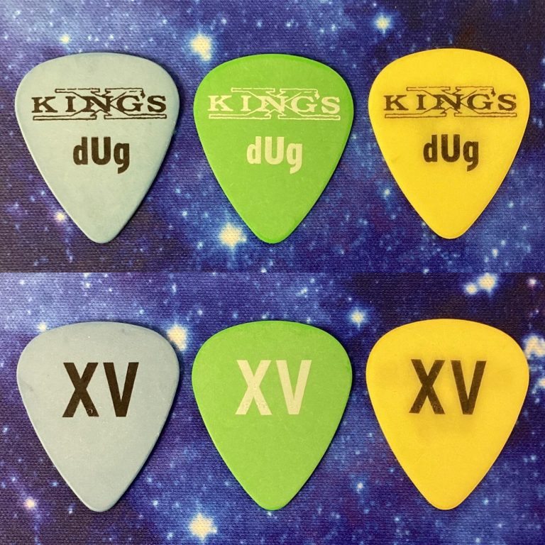 Kings X Logo Guitar Pick Lot of 3 dUg Doug Pinnick Custom Model 2008 XV Tour