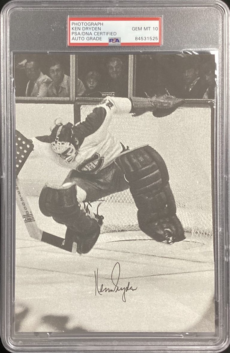 Ken Dryden Signed Photo 5x8 Montreal Canadiens HOF PSA/DNA Autograph Gem Mt 10