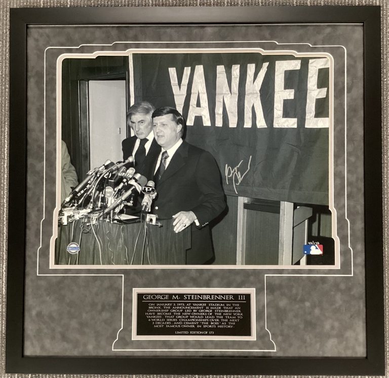 George Steinbrenner Signed Photo 16x20 LE Yankees Owner Autograph Framed Steiner