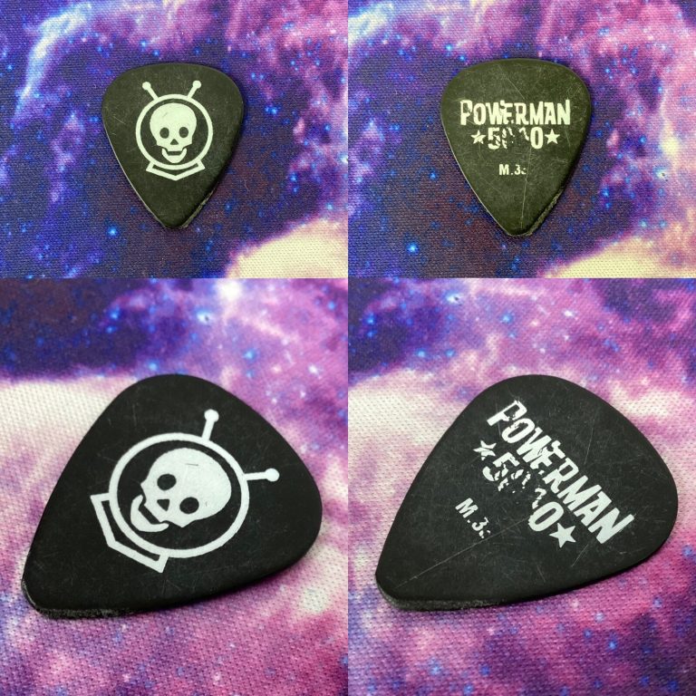 PM5K Powerman 5000 Guitar Pick Mike Tempesta Custom Model Stage Used 1999 Tour