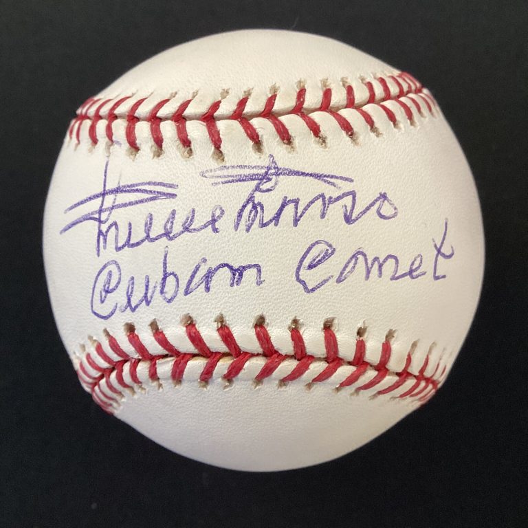 Minnie Minoso Signed Baseball AHS Sox HOF Autograph Cuban Comet Inscription JSA