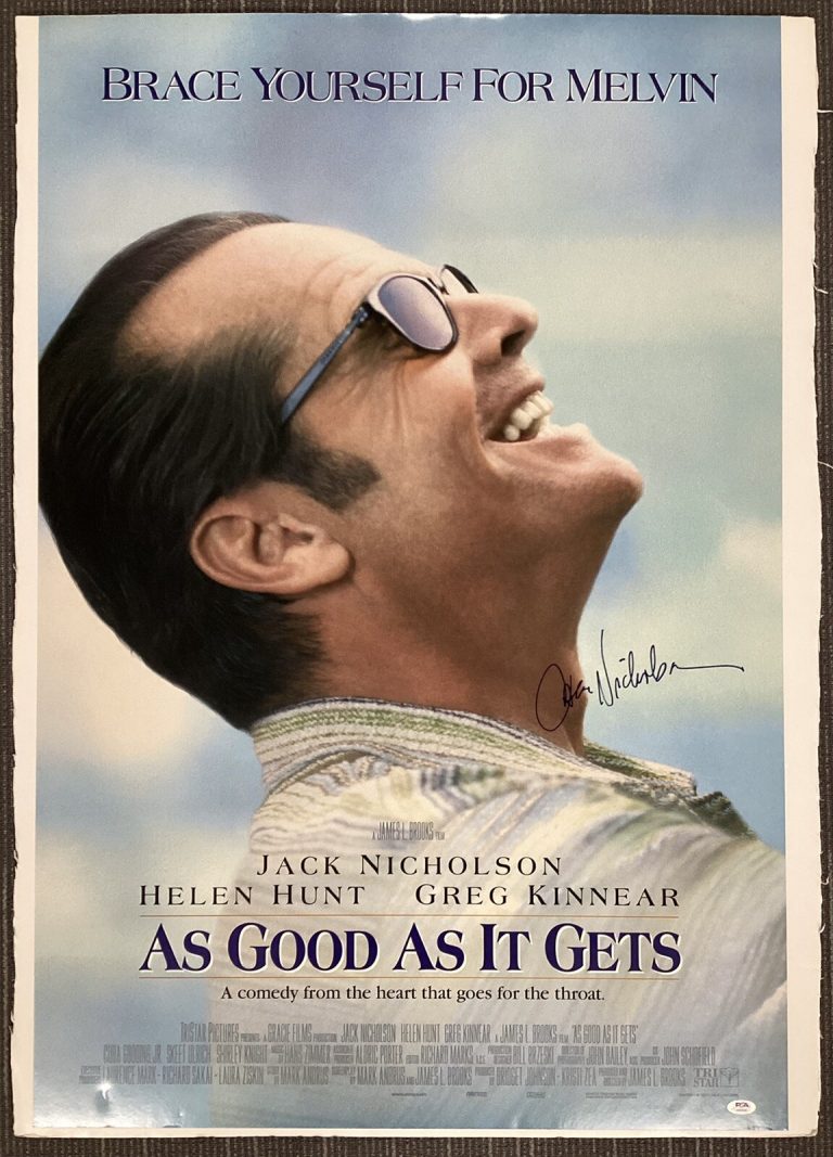 Jack Nicholson Signed Movie Poster 26x39 As Good As It Gets Auto Framed PSA/DNA