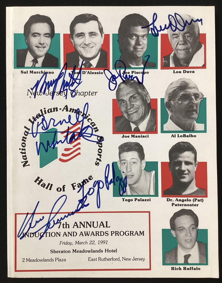 Pernell Whitaker Signed Boxing HOF Induction Program Lou Duva Autograph HOF TPG