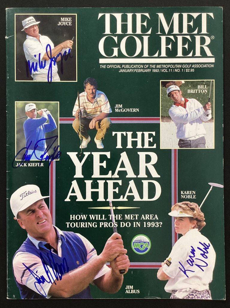 Jack Kiefer Signed Met Golfer Mag Jan Feb 1993 No Label Jim Albus Autograph TPG