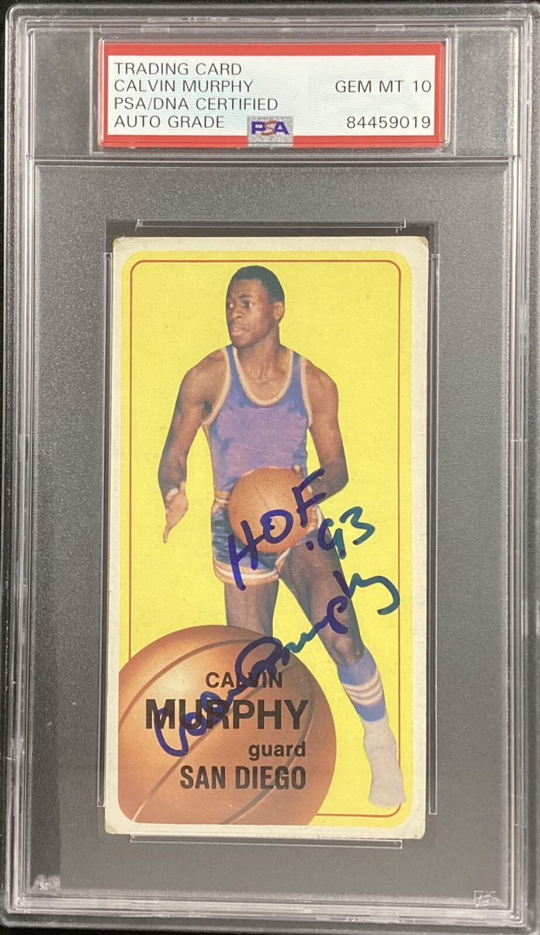Calvin Murphy Signed 1970-71 Topps #137 Basketball Card Auto PSA/DNA GEM MT 10