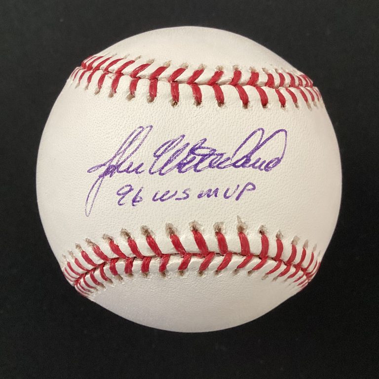 John Wetteland Signed Baseball Selig Yankees Autograph 96 WS MVP Inscription JSA