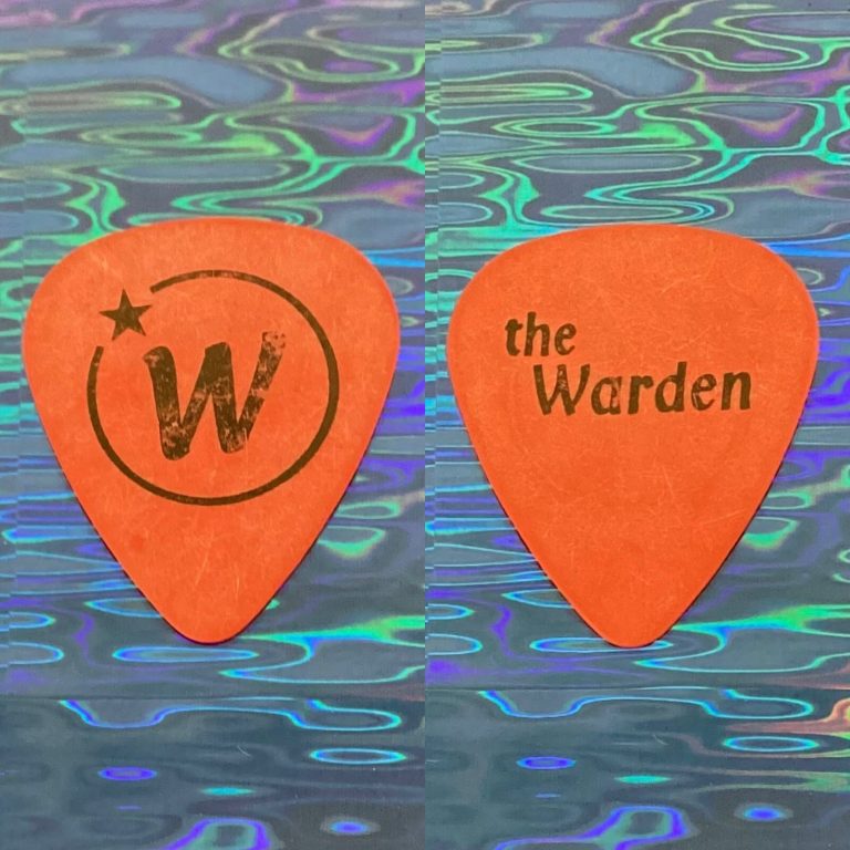 The Wallflowers Guitar Pick Michael Ward Red Warden Custom Model 1996-97 Tour