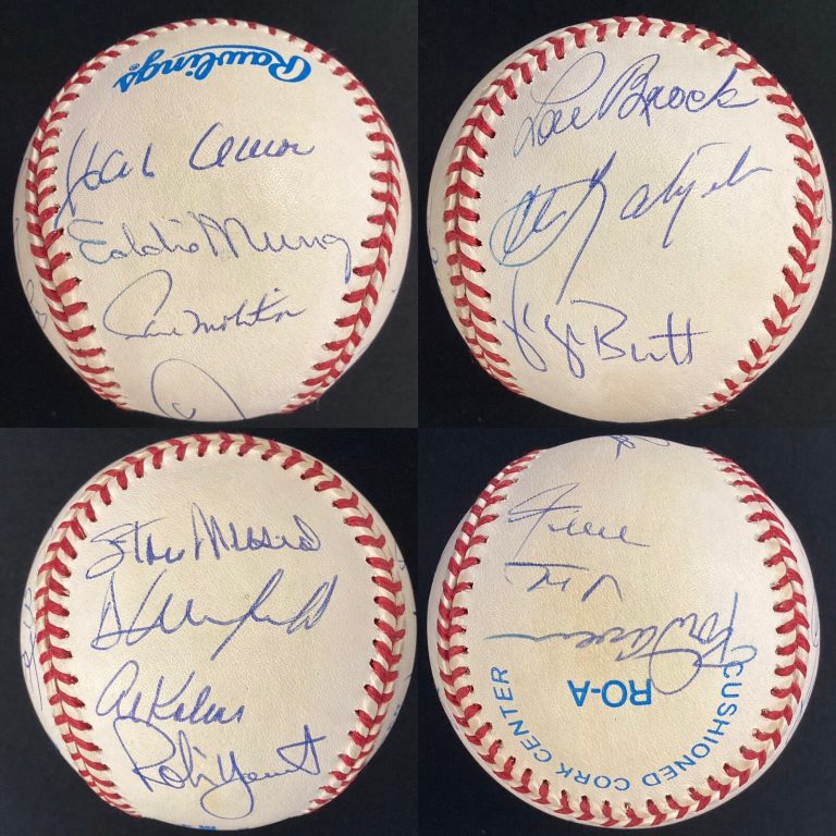 3000 Hit Club Signed Baseball GAB Hank Aaron W Mays S Musial +10 Auto HOF JSA #2