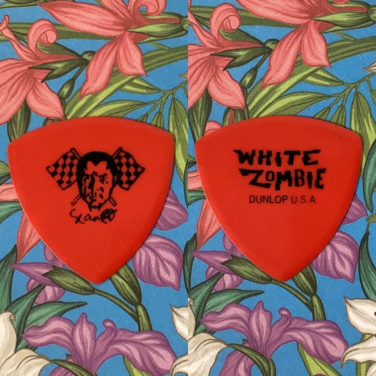 White Zombie Guitar Pick Red Sean Yseult Custom Model 1995 Astro Creep:2000 Tour