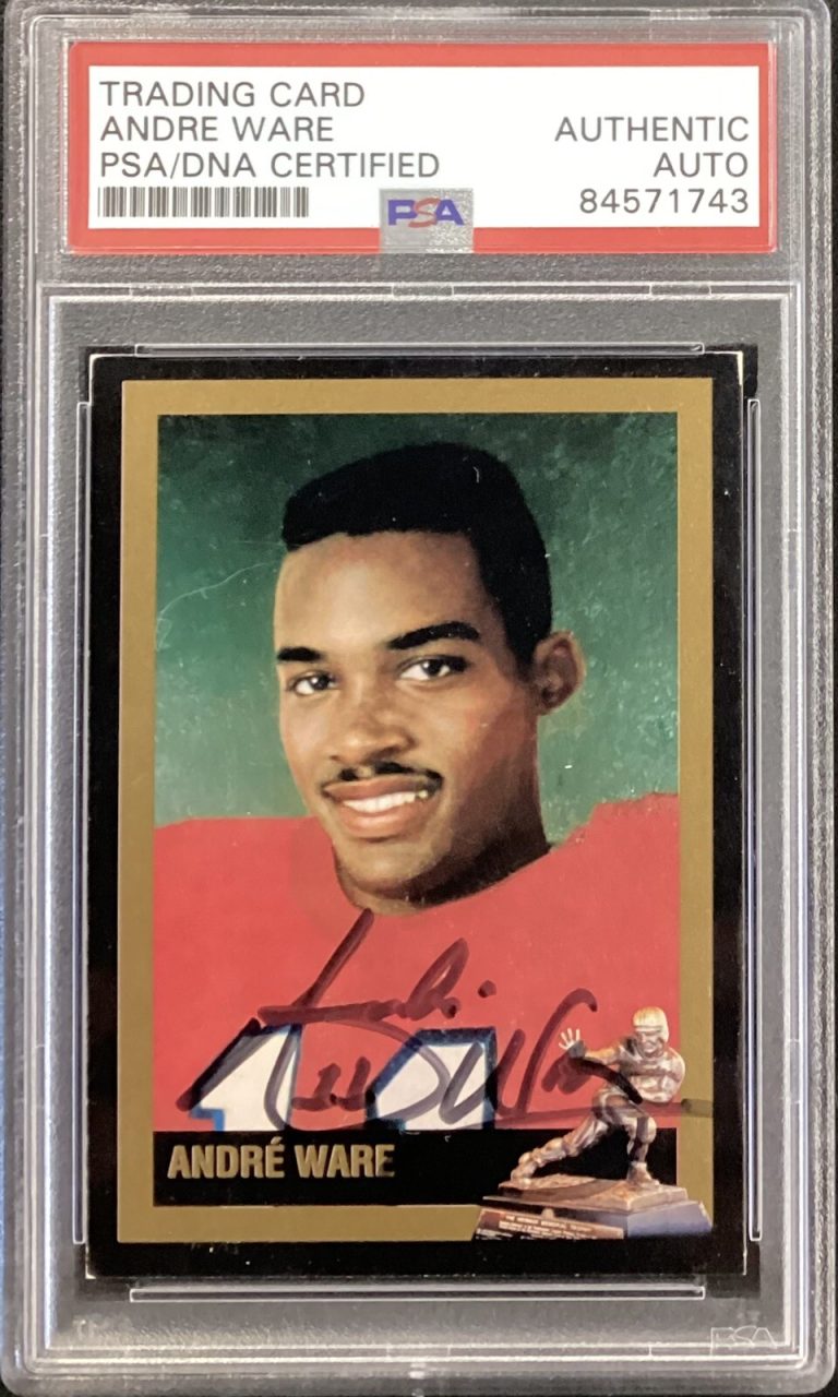 Andre Ware Signed 1993 Heisman Card #55 Football Houston Cougars Auto PSA/DNA