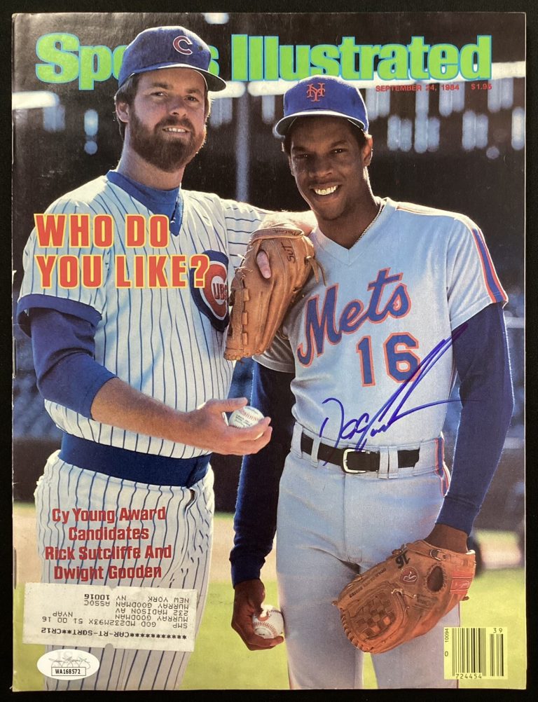 Dwight Doc Gooden Signed Sports Illustrated 9/24/84 New York Mets Autograph JSA