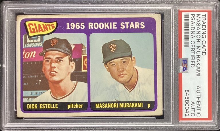 Masanori Murakami Signed 1977 Topps #282 Rookie Card Japanese MLB Auto PSA/DNA