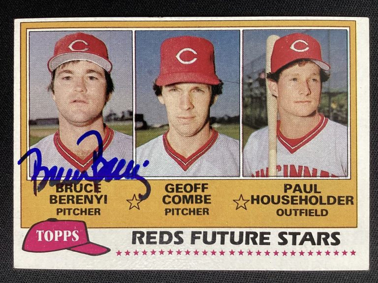 Bruce Berenyi Signed 1981 Topps #606 Baseball Card Cincinnati Reds Autograph TPG