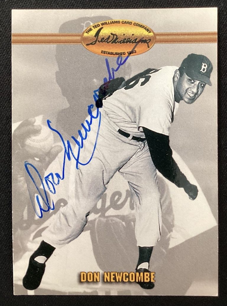Don Newcombe Signed 1993 Ted Williams Company #15 Card Dodgers Autograph TPG
