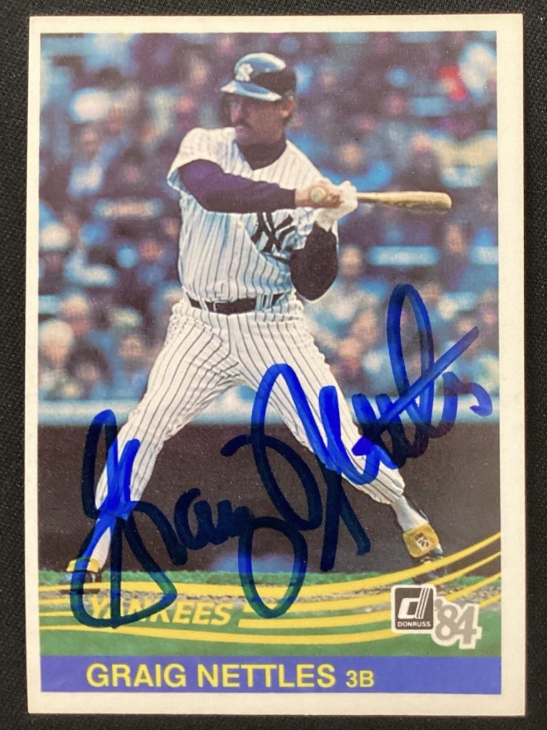 Graig Nettles Signed 1984 Donruss #518 Baseball Card NY Yankees Autograph TPG