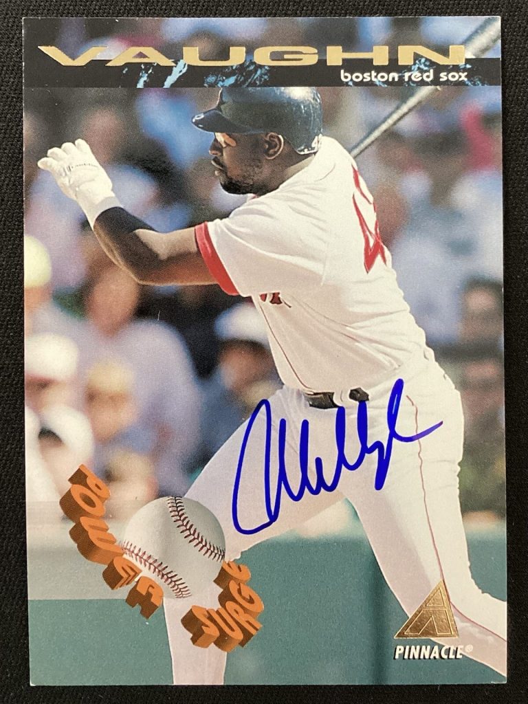 Mo Vaughn Signed 1994 Pinnacle #PS3 Baseball Card Boston Red Sox Autograph TPG