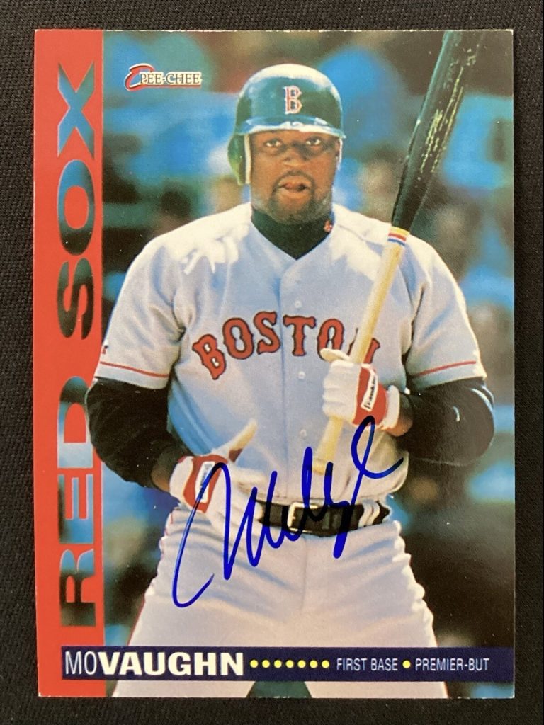 Mo Vaughn Signed 1994 O-Pee-Chee #259 Baseball Card Boston Red Sox Autograph TPG
