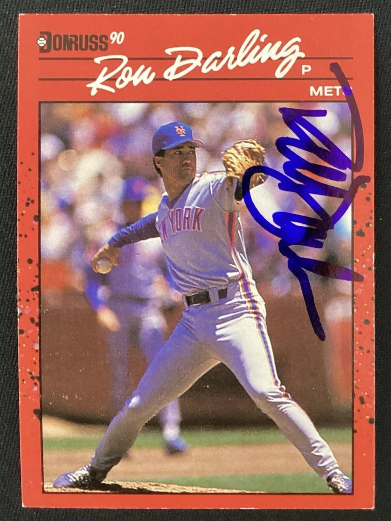 Ron Darling Signed 1990 Donruss #289 Baseball Card New York Mets Autograph TPG