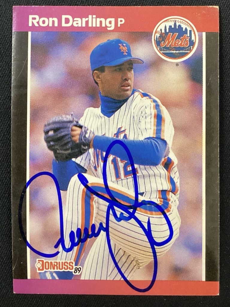 Ron Darling Signed 1989 Donruss #171 Baseball Card New York Mets Autograph TPG