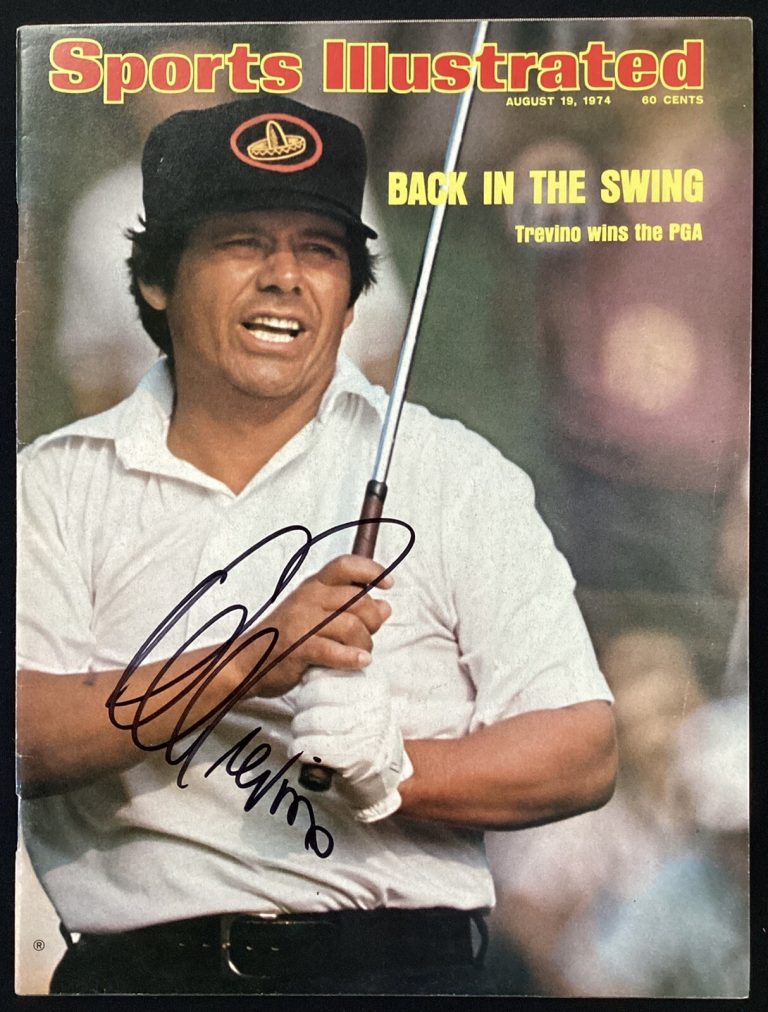 Lee Trevino Signed Sports Illustrated 8/19/74 No Label PGA Masters Golf Auto JSA