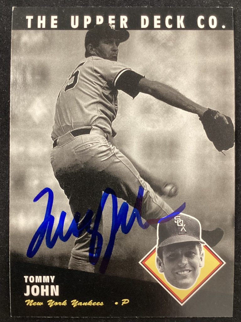 Tommy John Signed 1994 Upper Deck #78 Card White Sox NY Yankees Autograph TPG