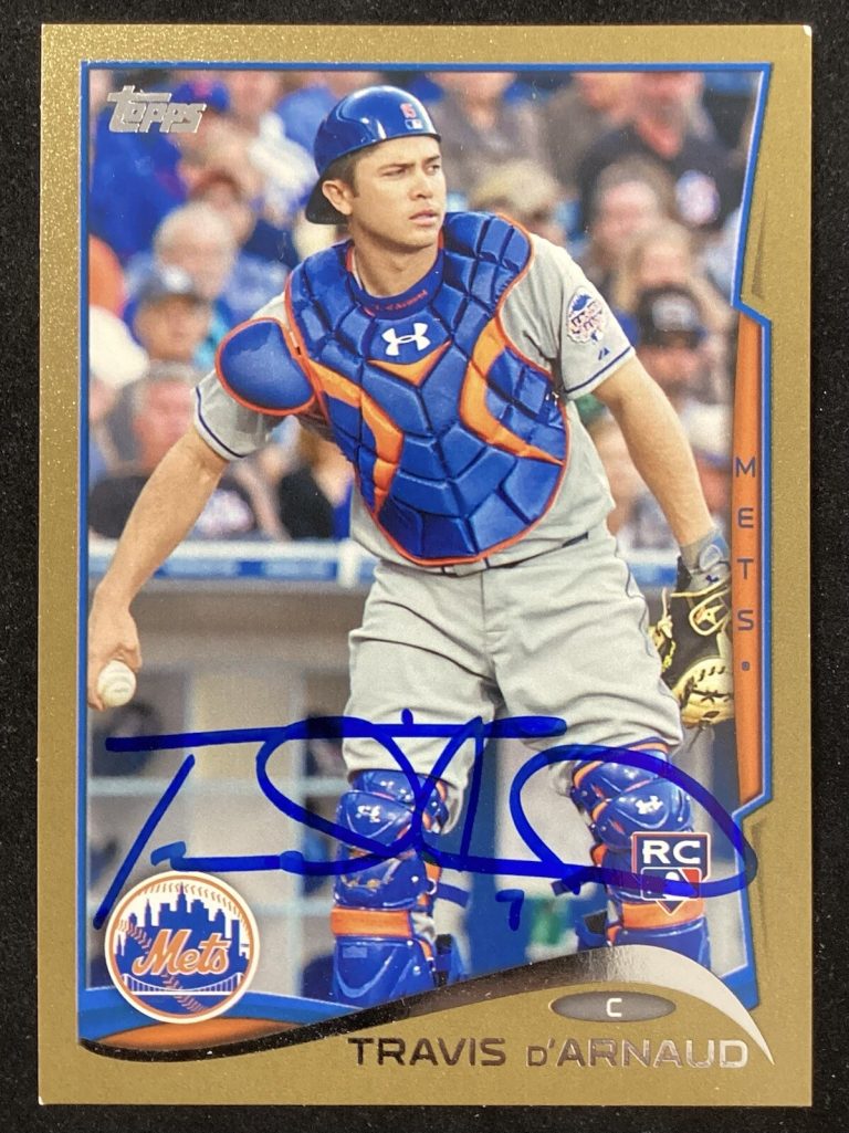 Travis Darnaud Signed 2014 Topps #248 Baseball Card New York Mets Autograph TPG