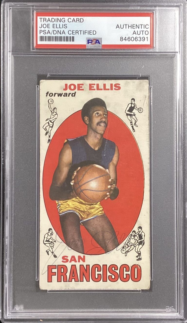 Joe Ellis Signed 1969 Topps #57 Basketball Card San Francisco Warriors PSA/DNA