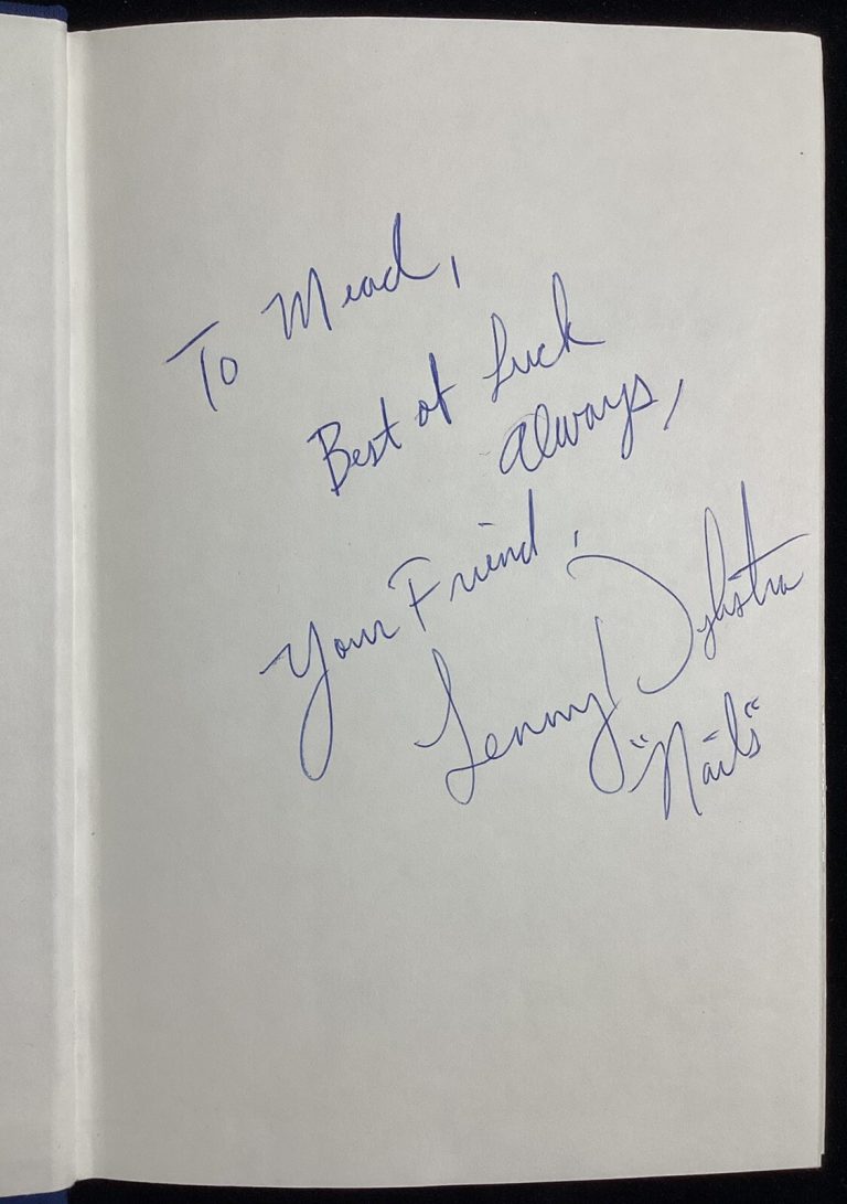 Lenny Dykstra Signed Book Nails HCB Baseball NY Mets WSC Phillies Autograph TPG