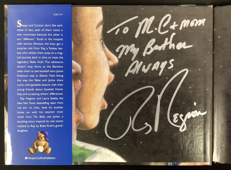 Ray Negron Signed Book Greatest Story Never Told HCB Baseball Autograph TPG